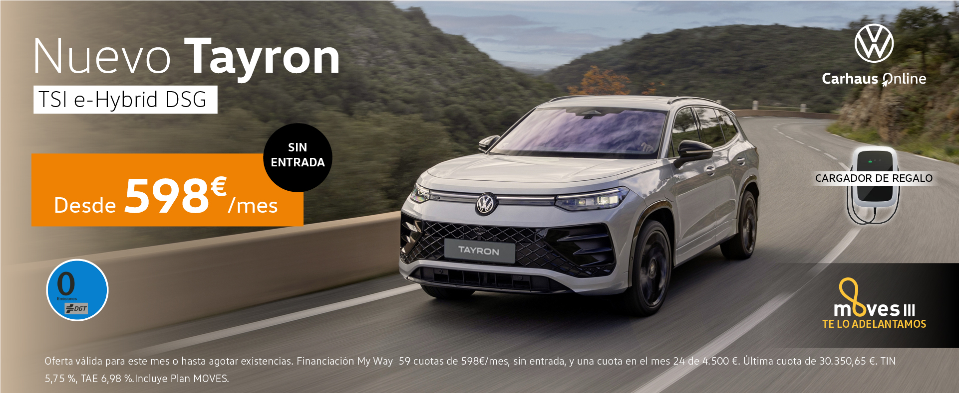 Nuevo Tayron R-Line desde 598€/mes sin entrada